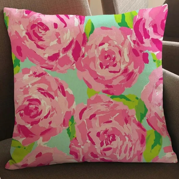 Lilly Pulitzer Other - Pink First Impression Floral Throw Pillow